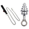 MenSteel Plug en métal Butt Pal avec laisse 7 x 3.5cm